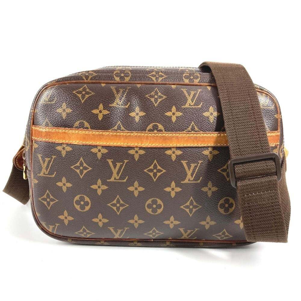 LOUIS VUITTON Brown Monogram Canvas Shoulder Bag
